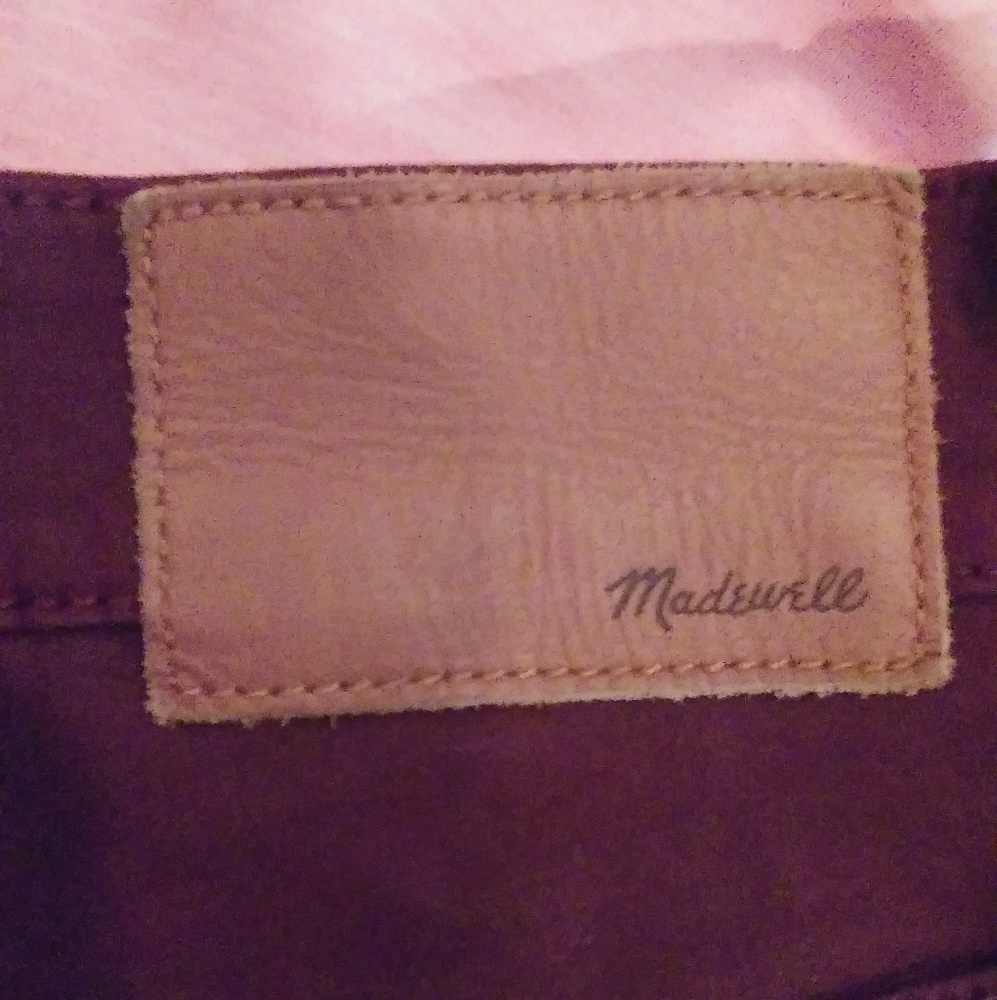 Madewell Skinny Skinny Ankle Maroon Size 31